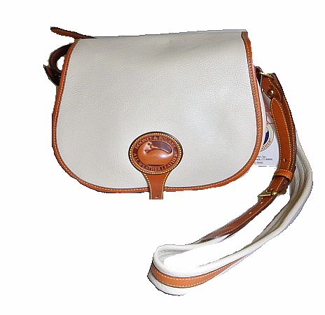 Dooney and Bourke All-Weather Leather R30 Saddle Bag Shoulder Bag/  Crossbody Bag