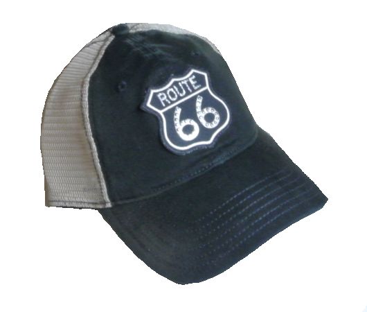 Route 66 Hat Black/White